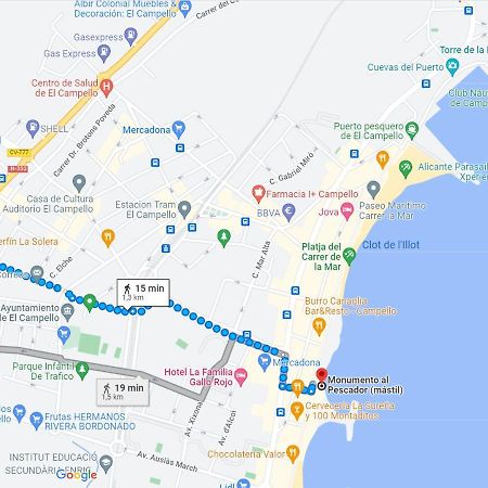Apartamento Con Patio, Piscina Y Parking Privado El Campello Eksteriør bilde